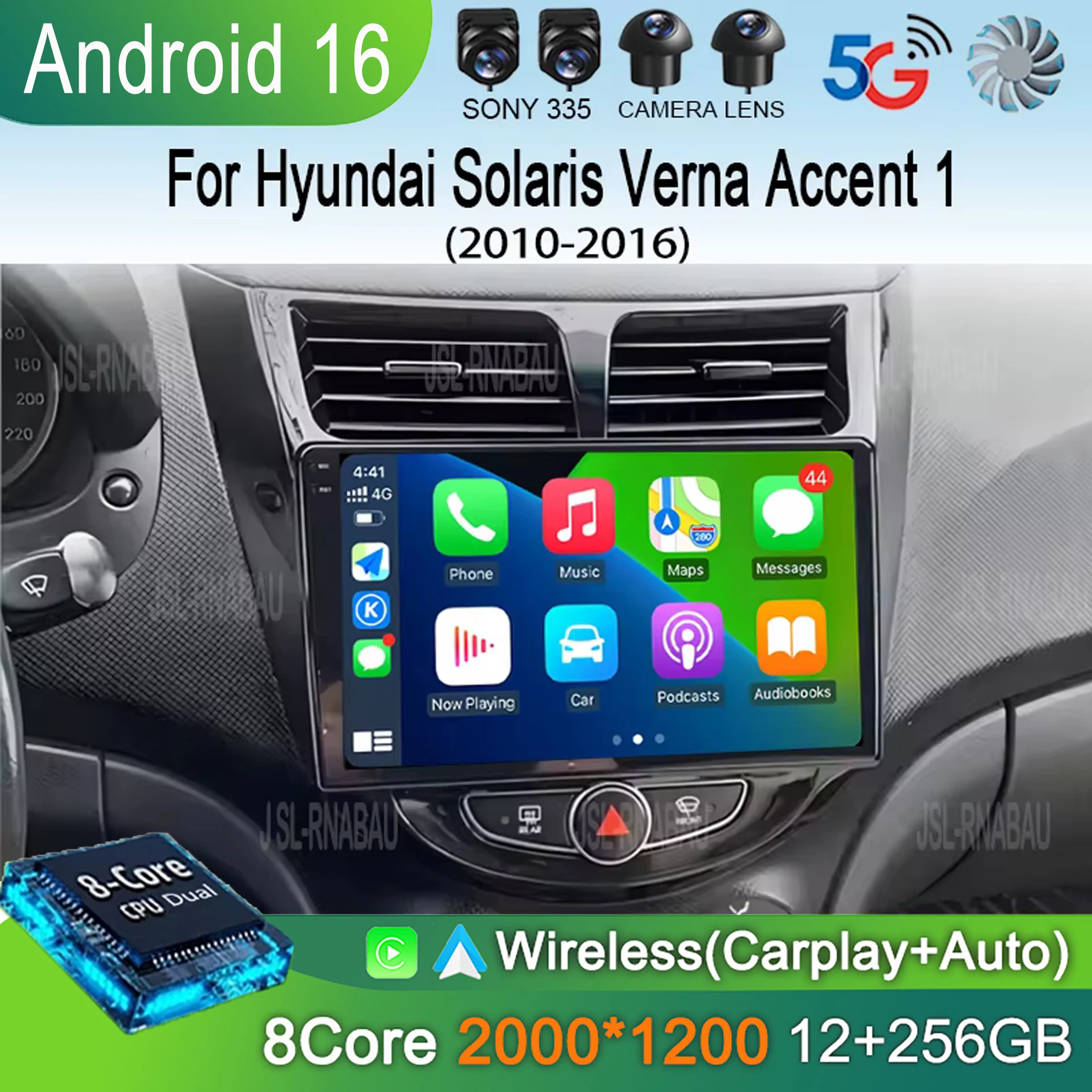 Android 16 For Hyundai Solaris Verna Accent 1 2010-2016 Car Radio Navigaion GPS Multimedia Video Player 2din DVD Head unit Audio
Android 16 For Hyundai Solaris Verna Accent 1 2010-2016 Car Radio Navigaion GPS Multimedia Video Player 2din DVD Head unit Audio