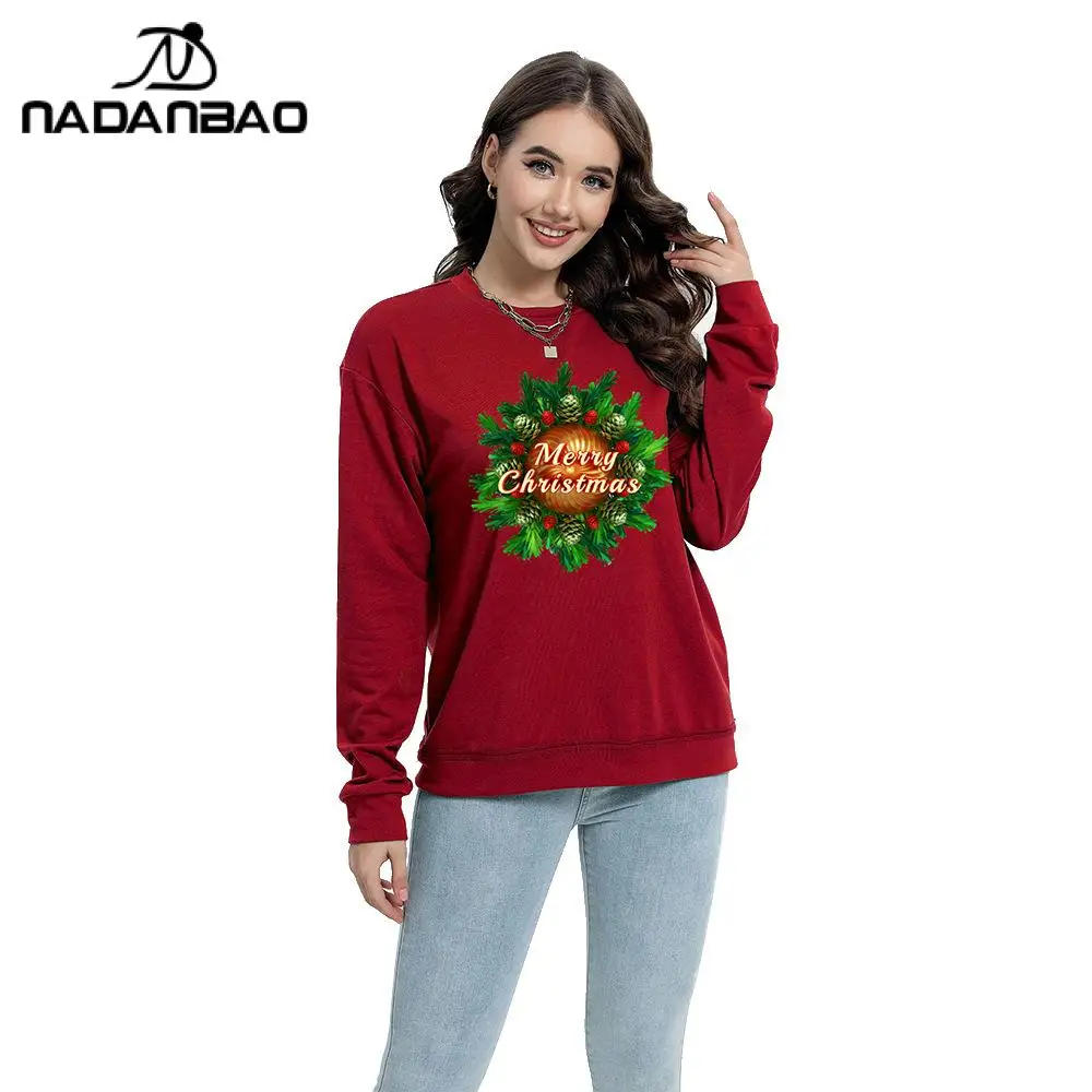 Nadanbao Merry Christmas Sweatshirt Woman Holiday Party Xmas Crewneck Cartoon Print Casual Pullover Carnival Female Clothing
Nadanbao Merry Christmas Sweatshirt Woman Holiday Party Xmas Crewneck Cartoon Print Casual Pullover Carnival Female Clothing