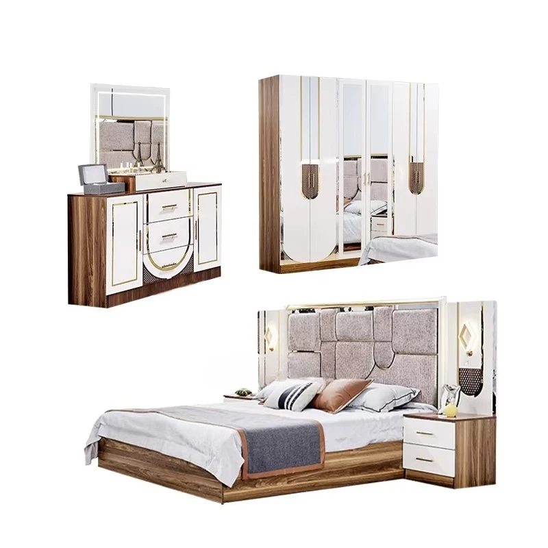 &Ensembles De Chambre a Coucher Luxe Complet Bedroom Sets Home Modern Luxury king Size Bed Room Full Wooden Bedroom Furniture Se
&Ensembles De Chambre a Coucher Luxe Complet Bedroom Sets Home Modern Luxury king Size Bed Room Full Wooden Bedroom Furniture Se