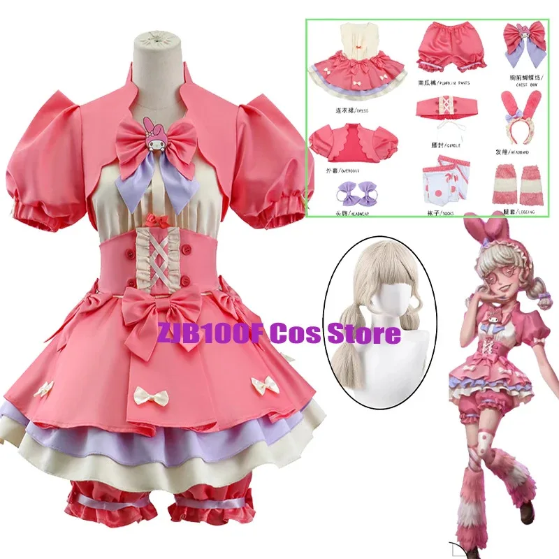 Костюм Game Identity V, барьер лилии, косплей, униформа черлидинга кролика, платье, комплект париков, вечерние наряд для ролевых игр для женщин
Костюм Game Identity V, барьер лилии, косплей, униформа черлидинга кролика, платье, комплект париков, вечерние наряд для ролевых игр для женщин