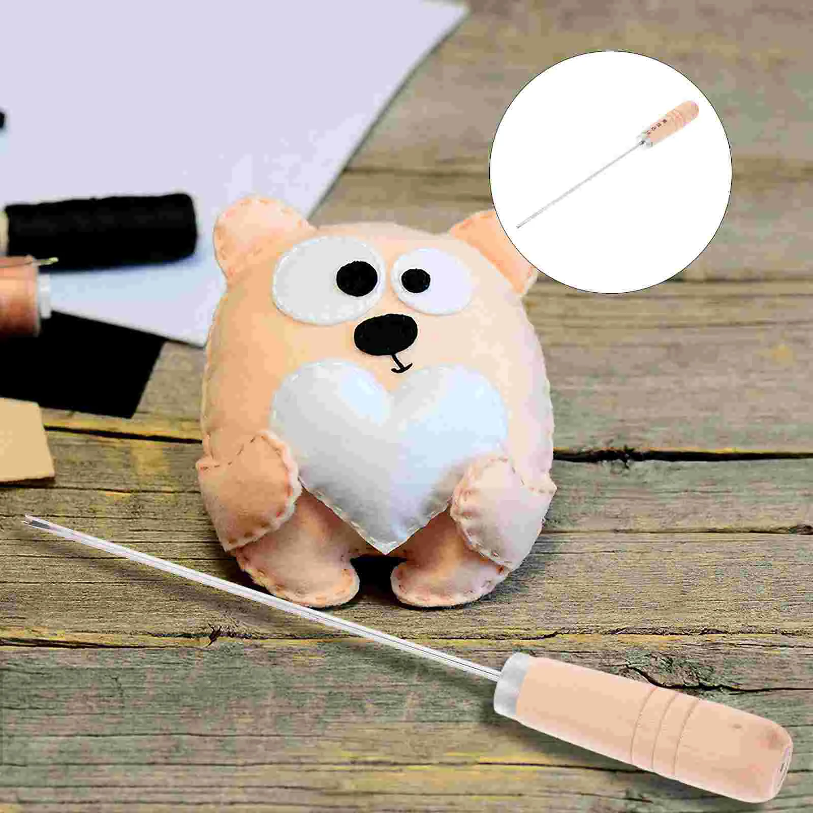 Cotton Stuffing Tool with Handle Aromatic Pad Chisel Kit Versatile Fake Collar Awl Hook
Cotton Stuffing Tool with Handle Aromatic Pad Chisel Kit Versatile Fake Collar Awl Hook