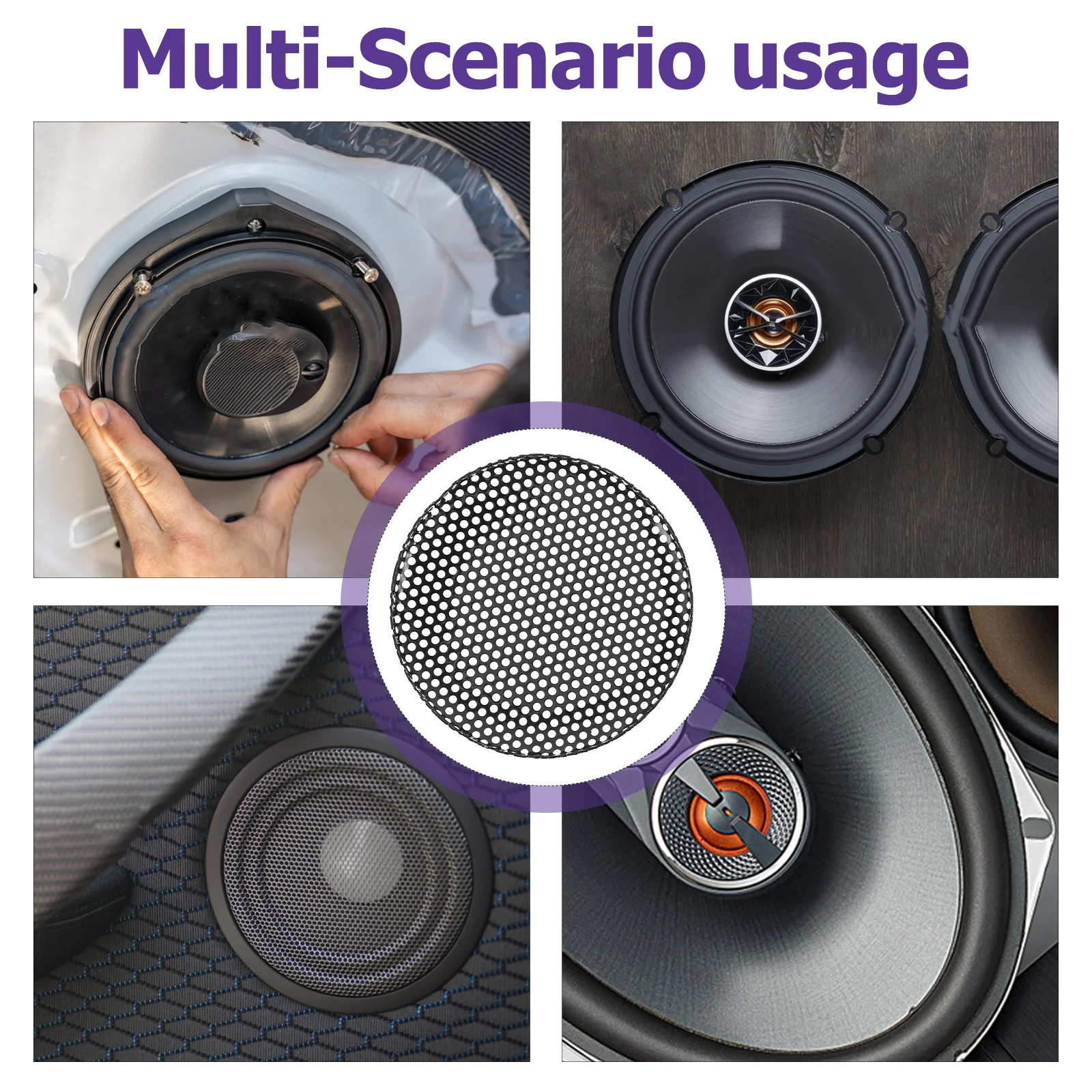8 Pcs Sound Grille Car Speaker Decoration Cover Decorative Frame Metal Mesh Material Covers Guard Protector for Diy Accessories
8 Pcs Sound Grille Car Speaker Decoration Cover Decorative Frame Metal Mesh Material Covers Guard Protector for Diy Accessories