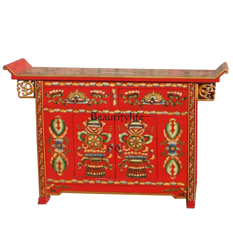 Painted furniture tilted head strip case cabinet storage hand-painted cabinet modern
Painted furniture tilted head strip case cabinet storage hand-painted cabinet modern