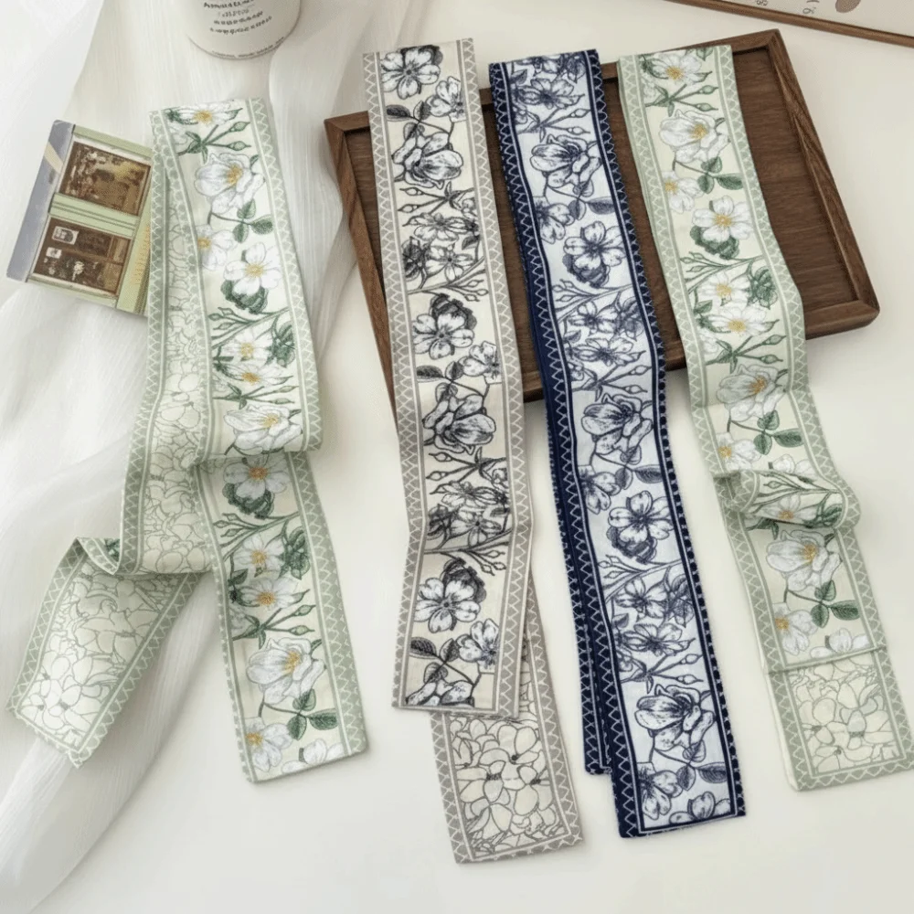 Versatile 90×7cm Silk Scarf Retro Elegant Narrow Scarf Double Sided Floral Pattern Hair Ribbon for Women
Versatile 90×7cm Silk Scarf Retro Elegant Narrow Scarf Double Sided Floral Pattern Hair Ribbon for Women