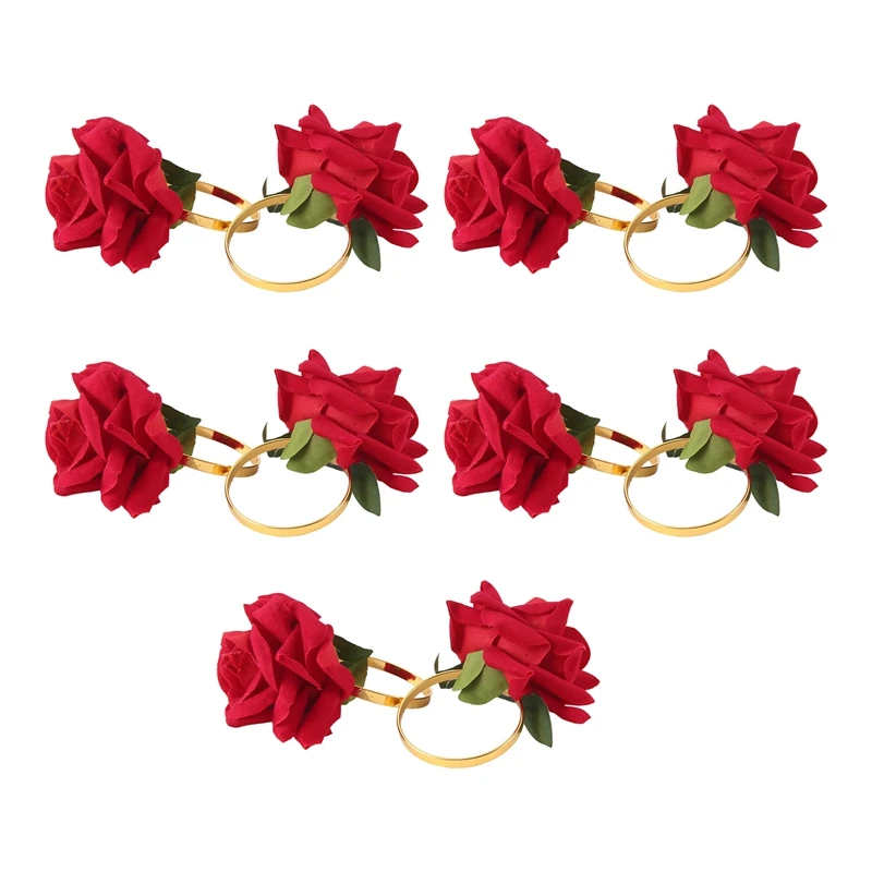 10Pcs Red Rose Shape Towel Buckle Napkin Ring Wedding Party Valentine's Day Hotel Table Decor Napkin Holderm12k
10Pcs Red Rose Shape Towel Buckle Napkin Ring Wedding Party Valentine's Day Hotel Table Decor Napkin Holderm12k