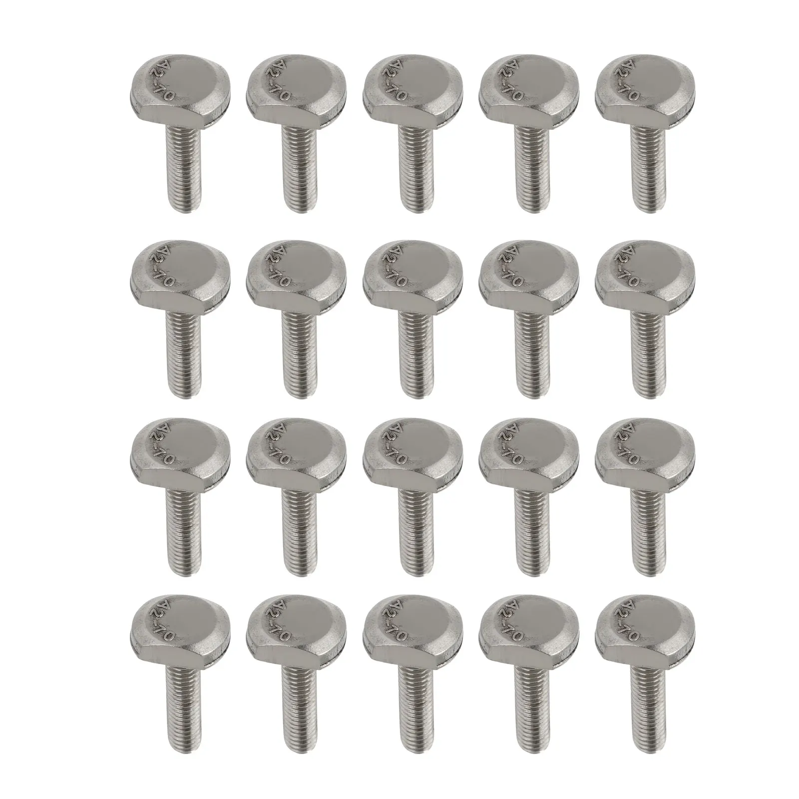 20pcs T Stainless Steel T-slot Bolts Square Head Carriage Bolts Heavy Duty Corrosion Resistant Lock Screws For Swing Set Dock
20pcs T Stainless Steel T-slot Bolts Square Head Carriage Bolts Heavy Duty Corrosion Resistant Lock Screws For Swing Set Dock