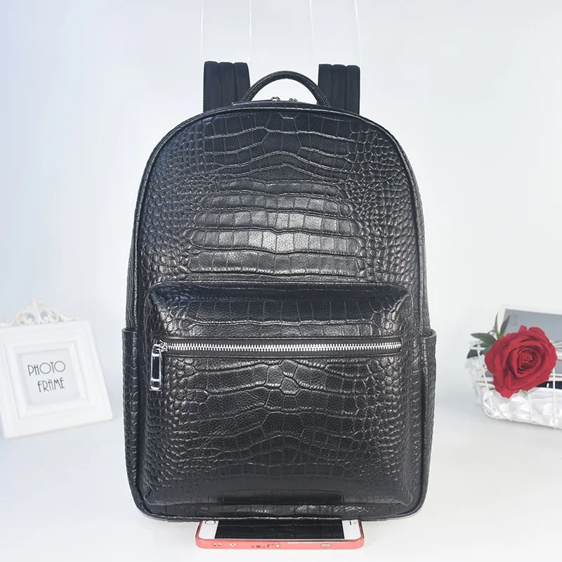 New Brand Alligator Pattern Genuine Leather Men Backpacks Real Leather Student Backpack Boy Luxury Business Laptop School Bag
New Brand Alligator Pattern Genuine Leather Men Backpacks Real Leather Student Backpack Boy Luxury Business Laptop School Bag