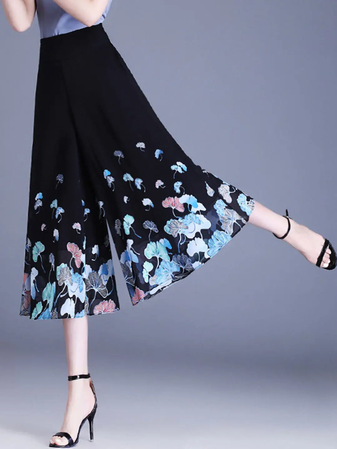 Casual Ice Silk Chiffon Skort Pants Summer Thin Wide Leg Seven Points Large Size Small Stature Casual Drapey Wide Leg Pants
Casual Ice Silk Chiffon Skort Pants Summer Thin Wide Leg Seven Points Large Size Small Stature Casual Drapey Wide Leg Pants