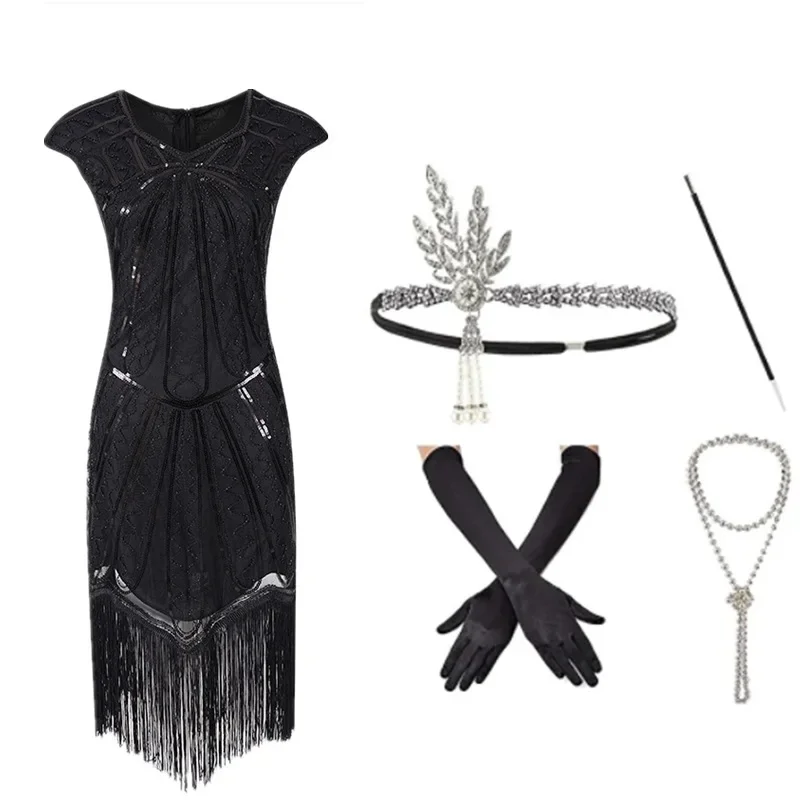 Sheath Dress 1920S Vintage Gatsby Ball Gown Sexy Trend Tassel Midi Dress Women Sleeveless Hand-Woven Sequins Bodycon Dresses
Sheath Dress 1920S Vintage Gatsby Ball Gown Sexy Trend Tassel Midi Dress Women Sleeveless Hand-Woven Sequins Bodycon Dresses