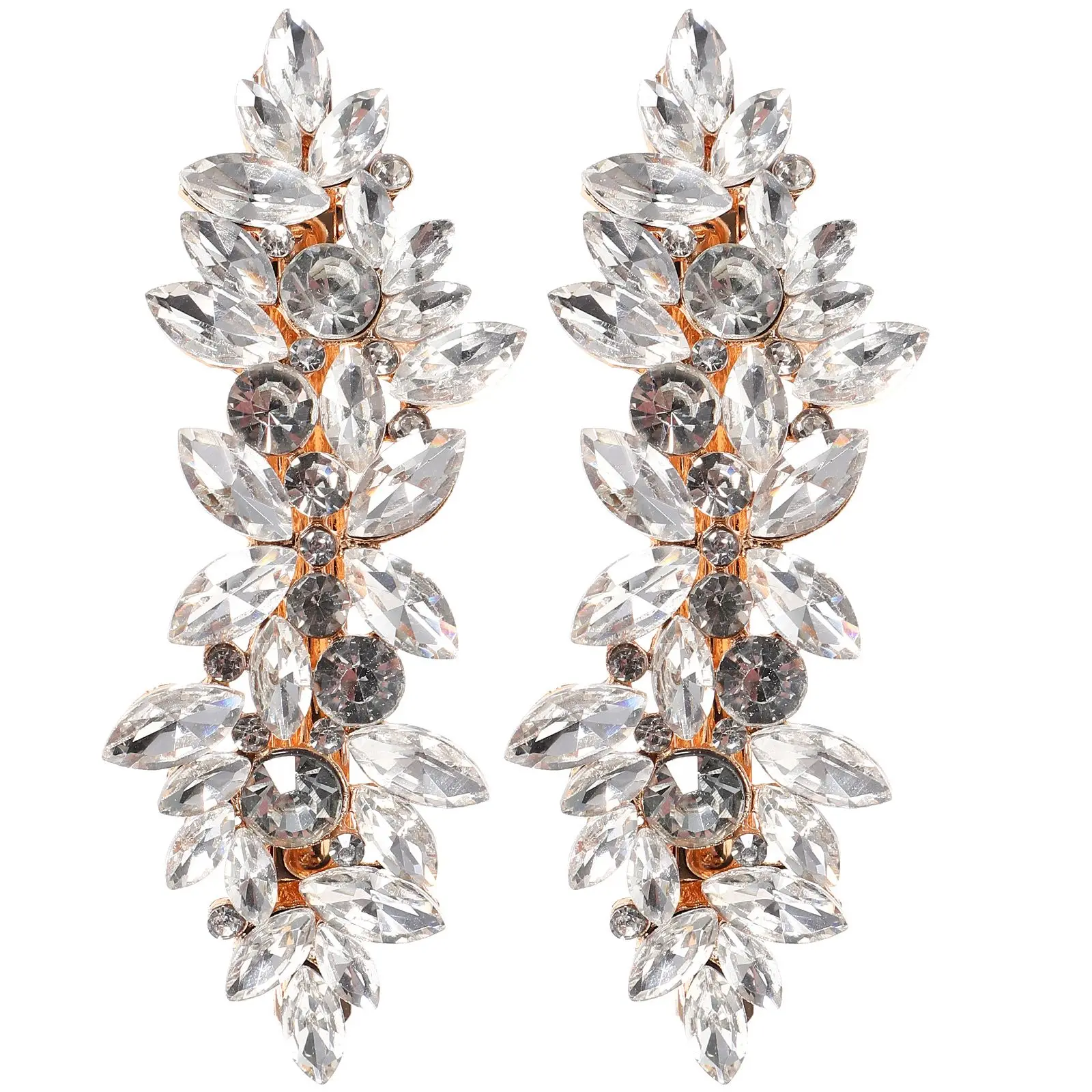 Rhinestone Hair Clip Bridal Accessories Styling Rhinestones Clips for Women Formal Barrettes Temperament Metal
Rhinestone Hair Clip Bridal Accessories Styling Rhinestones Clips for Women Formal Barrettes Temperament Metal