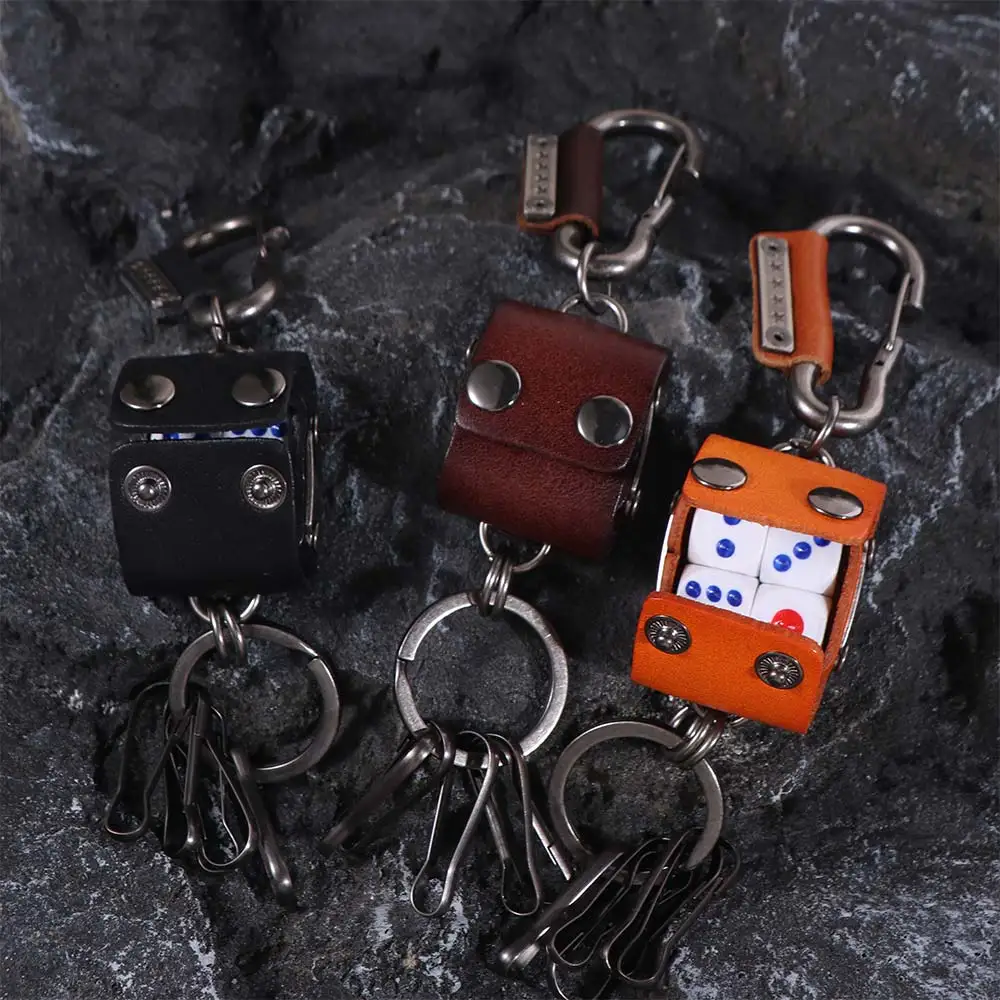 Alloy Dice Key Chain Backpack Hanging Leather Dice Model Keychain Ins Trinket Cool Cowhide Key Chain Female Lady Girl
Alloy Dice Key Chain Backpack Hanging Leather Dice Model Keychain Ins Trinket Cool Cowhide Key Chain Female Lady Girl