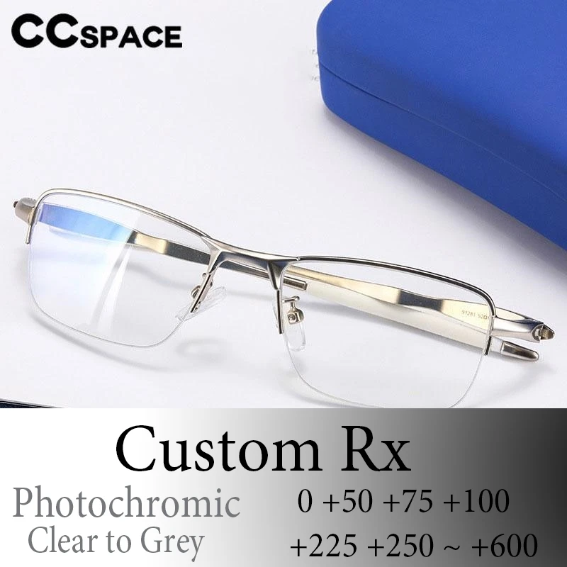 P57236 Half-Frame Photochromic Reading Glasses Man Ladies Trend Small Size Optical Presbyopic Eyeglass Dioptric +50~+400
P57236 Half-Frame Photochromic Reading Glasses Man Ladies Trend Small Size Optical Presbyopic Eyeglass Dioptric +50~+400