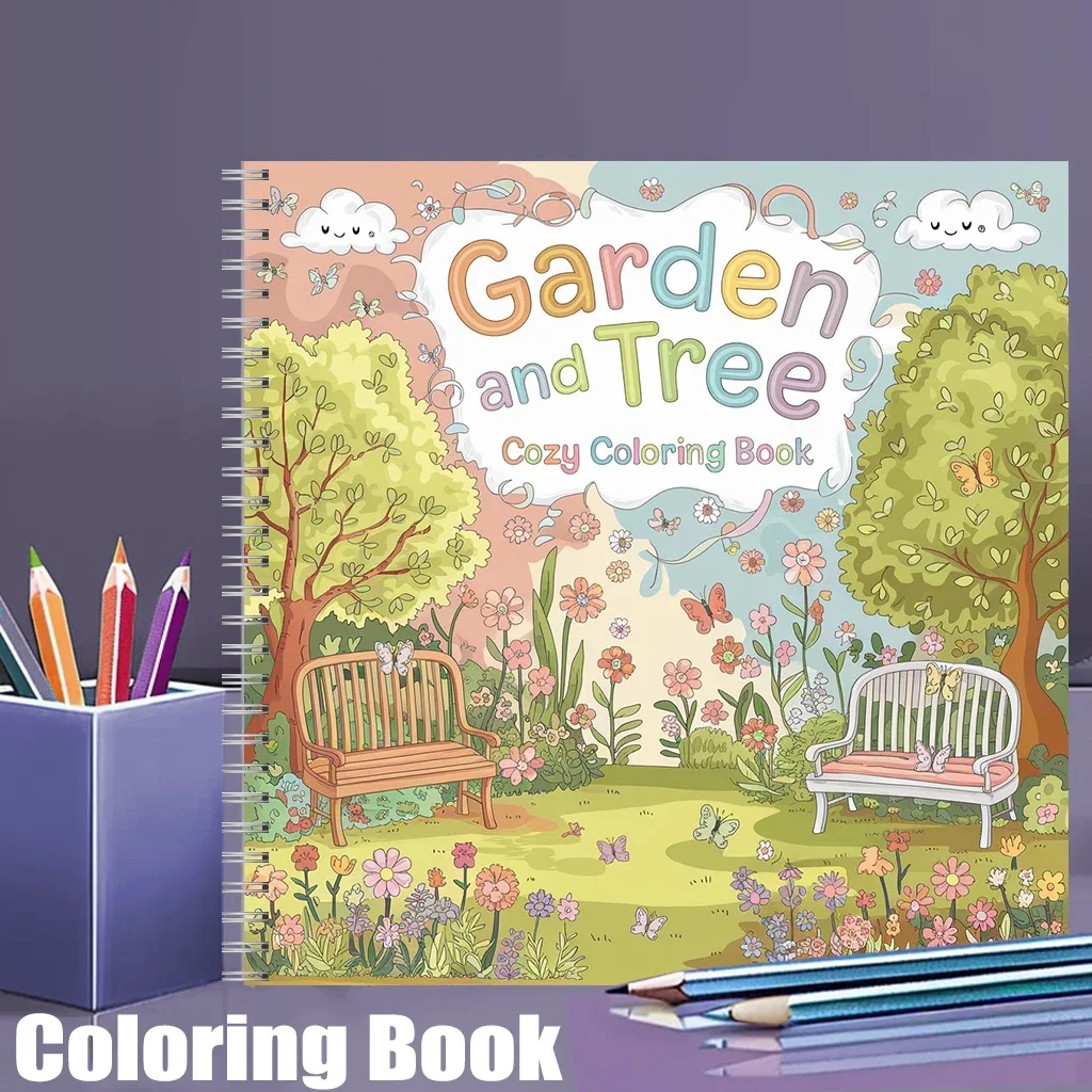 Coloring Book Garden and Tree for Adults, Relaxing Colouring Book, Stress Relief, Birthday Gift & Back to School Art Supplies
Coloring Book Garden and Tree for Adults, Relaxing Colouring Book, Stress Relief, Birthday Gift & Back to School Art Supplies