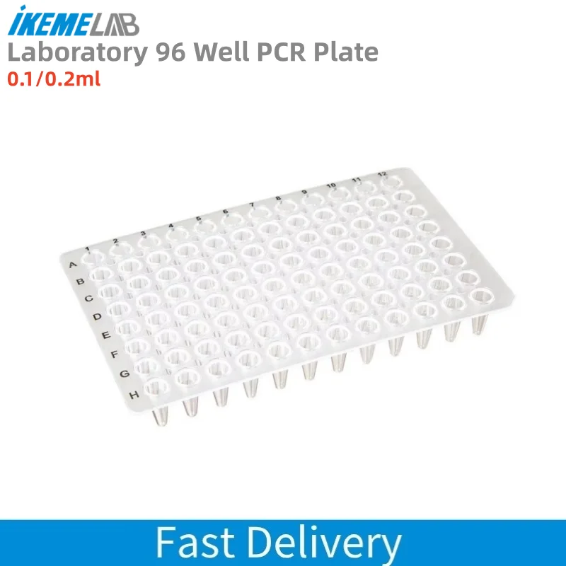 IKEME Lab 96 Well PCR Plate Non-Skirted Clear Polypropylene Ultra-Thin Tissue Culture Plate DNase/RNase Free 0.1/0.2ml PCR Plate
IKEME Lab 96 Well PCR Plate Non-Skirted Clear Polypropylene Ultra-Thin Tissue Culture Plate DNase/RNase Free 0.1/0.2ml PCR Plate