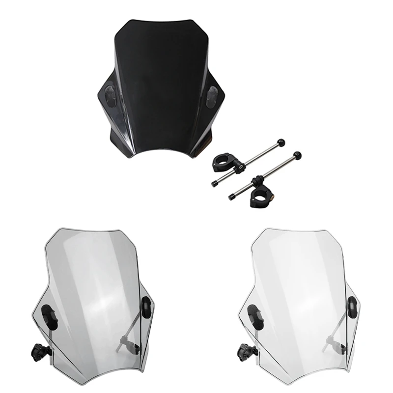 Motorcycle Windscreen For Yamaha MT07 MT09 HONDA CBR600RR CB1000R GXSR 600 750 BMW Ducati Adjustable 43X40cm
Motorcycle Windscreen For Yamaha MT07 MT09 HONDA CBR600RR CB1000R GXSR 600 750 BMW Ducati Adjustable 43X40cm