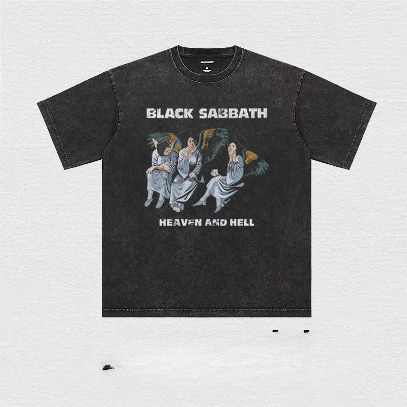 Black Sabbath Black Sabbath Rock Band Ретро Винтажная стираная мужская футболка с открытыми плечами и короткими рукавами
Black Sabbath Black Sabbath Rock Band Ретро Винтажная стираная мужская футболка с открытыми плечами и короткими рукавами