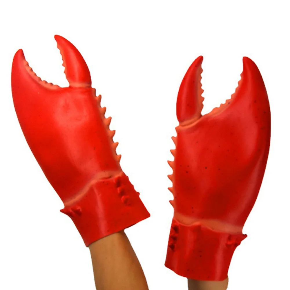 Animal Crab Claw Gloves Cosplay Funny Red Lobster Pincers Hand Gloves Halloween Carnival Dress Up Party Costume Props
Animal Crab Claw Gloves Cosplay Funny Red Lobster Pincers Hand Gloves Halloween Carnival Dress Up Party Costume Props