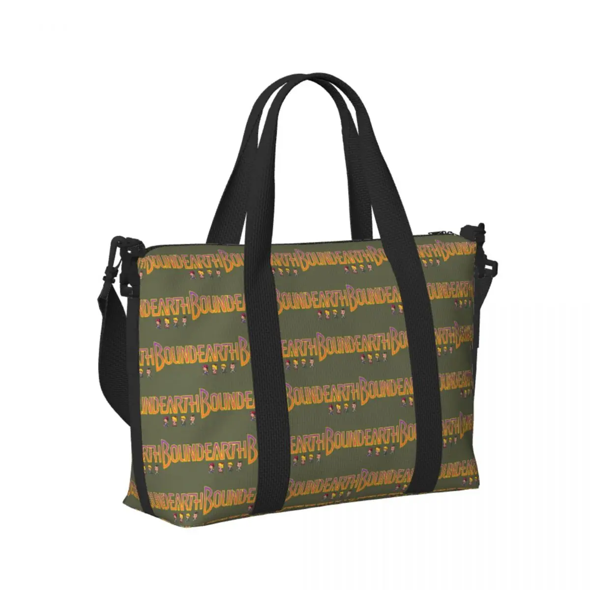 Custom Earthbound Beach Travel Bag Large Capacity Tote Bags for Gym Yoga Women Shopping Duffle Shoulder Bag
Custom Earthbound Beach Travel Bag Large Capacity Tote Bags for Gym Yoga Women Shopping Duffle Shoulder Bag