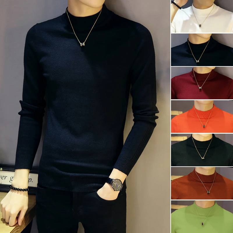 Мужской трикотаж Slim Fit с высоким воротником, длинным светом, воротником средней длины, модный бренд, осень-зима, новинка, повседневная удобная одежда...
Мужской трикотаж Slim Fit с высоким воротником, длинным светом, воротником средней длины, модный бренд, осень-зима, новинка, повседневная удобная одежда...