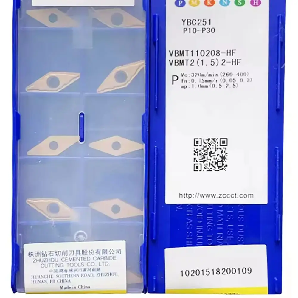 ZCC VBMT110208-HF YBG202 YBC251, карбидные вставки с покрытием, токарный инструмент с ЧПУ, токарные резцы
ZCC VBMT110208-HF YBG202 YBC251, карбидные вставки с покрытием, токарный инструмент с ЧПУ, токарные резцы