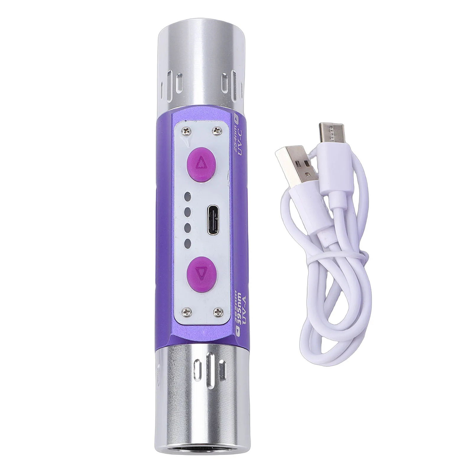 Фиолетовый фонарик-детектор с двумя головками, многофункциональный, для обнаружения флуоресцентных следов на ювелирных изделиях, чернилах, валюте и флуоресцентных агентах
Фиолетовый фонарик-детектор с двумя головками, многофункциональный, для обнаружения флуоресцентных следов на ювелирных изделиях, чернилах, валюте и флуоресцентных агентах