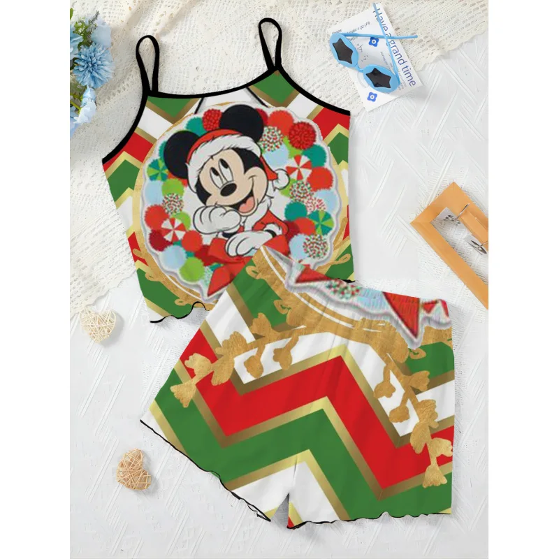 Elegant Women's Sets for Women 2 Pieces Disney Slip Dress Mickey Lettuce Trim Christmas Pajama Skirt Minnie Mouse T-shirt Short
Elegant Women's Sets for Women 2 Pieces Disney Slip Dress Mickey Lettuce Trim Christmas Pajama Skirt Minnie Mouse T-shirt Short