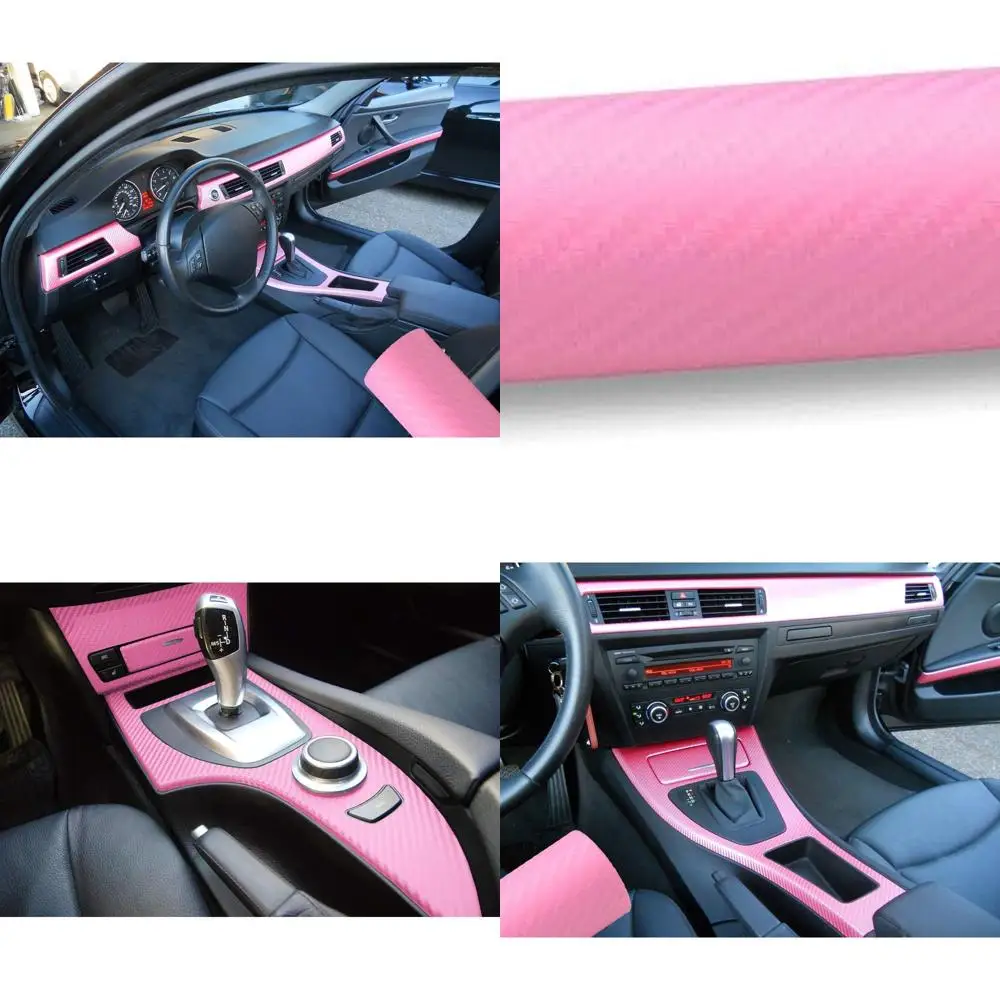 3D Carbon Fiber Vinyl Wrap Roll with Air Release Bubble Free Adhesive Film - Come with Knife + Hand Tool (Pink, 1FT x 5FT)
3D Carbon Fiber Vinyl Wrap Roll with Air Release Bubble Free Adhesive Film - Come with Knife + Hand Tool (Pink, 1FT x 5FT)