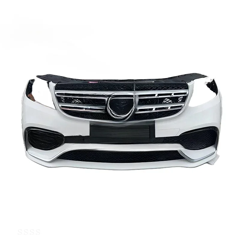 GLS Series W166 Bestselling Front Bumper Assembly Featuring Classic Nozzle Surrounds and Center Grille
GLS Series W166 Bestselling Front Bumper Assembly Featuring Classic Nozzle Surrounds and Center Grille
