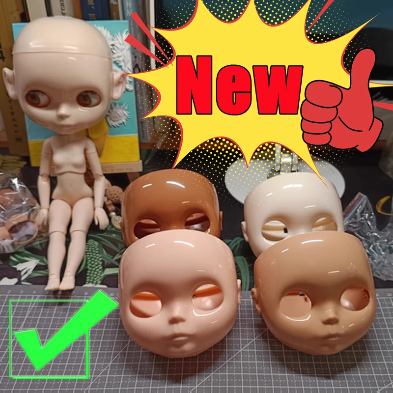 New 1/6 Blyth Doll Factory 30cm Plastic Blyth DIY Doll Faceplate With Backplate Change Makeup Faceplate Screw Toys Accessories
New 1/6 Blyth Doll Factory 30cm Plastic Blyth DIY Doll Faceplate With Backplate Change Makeup Faceplate Screw Toys Accessories