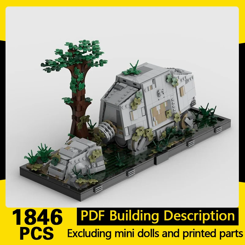 Star Movies Model MOC Building Bricks Forest Crashed AT-AT Scene Modular Technology Gifts Holiday Assemble Children Toys Suit
Star Movies Model MOC Building Bricks Forest Crashed AT-AT Scene Modular Technology Gifts Holiday Assemble Children Toys Suit