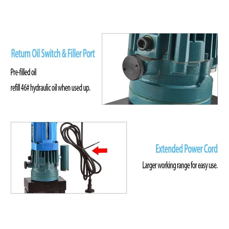 MH-100 Electric Hydraulic Iron Plate Cutter 3-10mm Cutting Machine Electric Hydraulic Tool For Iron Steel
MH-100 Electric Hydraulic Iron Plate Cutter 3-10mm Cutting Machine Electric Hydraulic Tool For Iron Steel