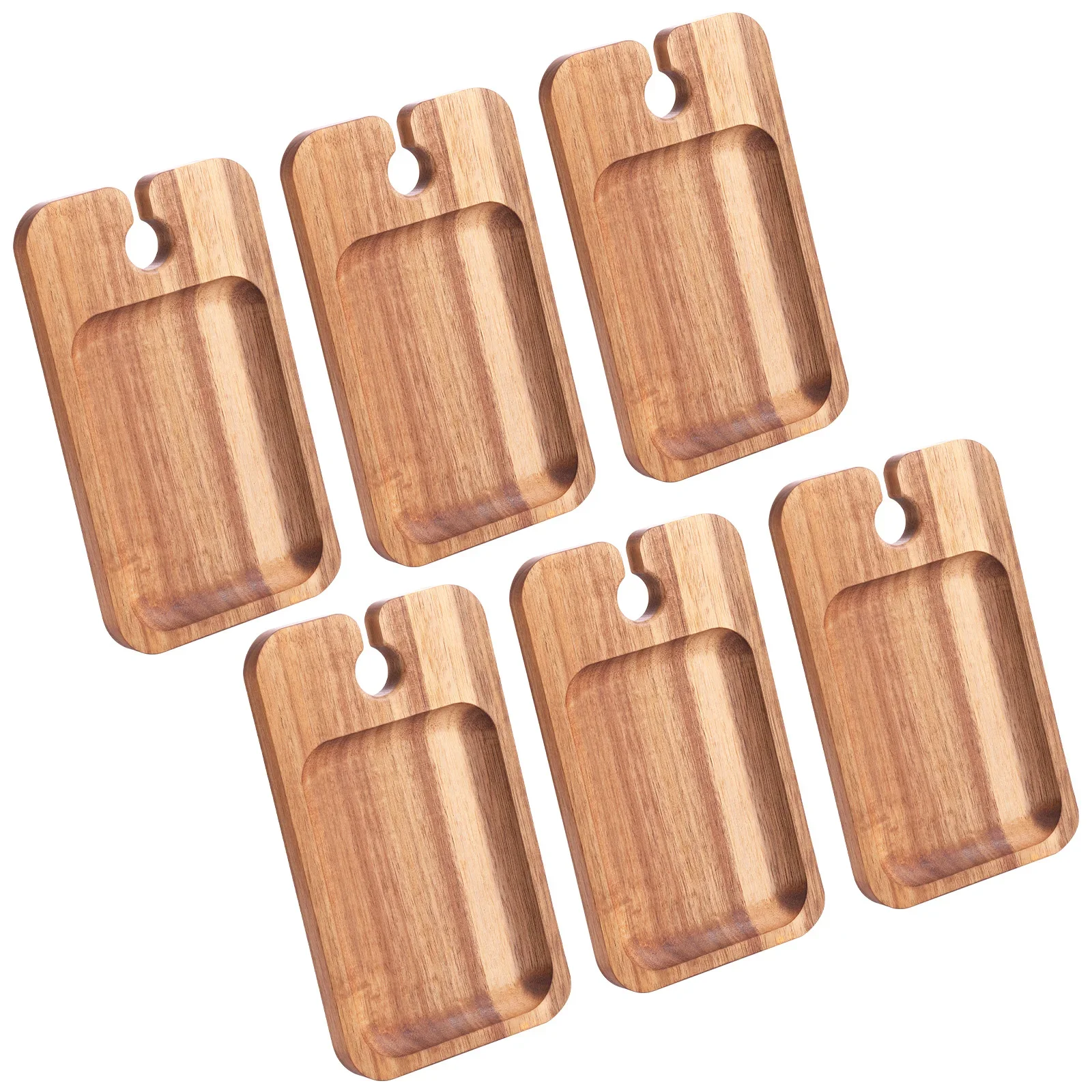 6Pcs Snack Plate Wood Appetizer Plates Kitchen Household Serving Board Cheese Board Charcuterie Board for Bread Fruit Plates
6Pcs Snack Plate Wood Appetizer Plates Kitchen Household Serving Board Cheese Board Charcuterie Board for Bread Fruit Plates