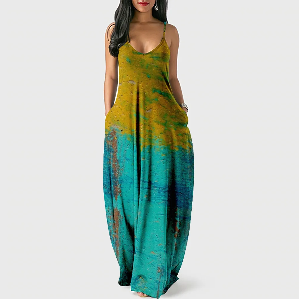 Hip Hop Trendy Comfortable Summer Women Dresses Color painting 3D Print Sexy loose Slip Pocket Dress Party Dress Long Robe
Hip Hop Trendy Comfortable Summer Women Dresses Color painting 3D Print Sexy loose Slip Pocket Dress Party Dress Long Robe