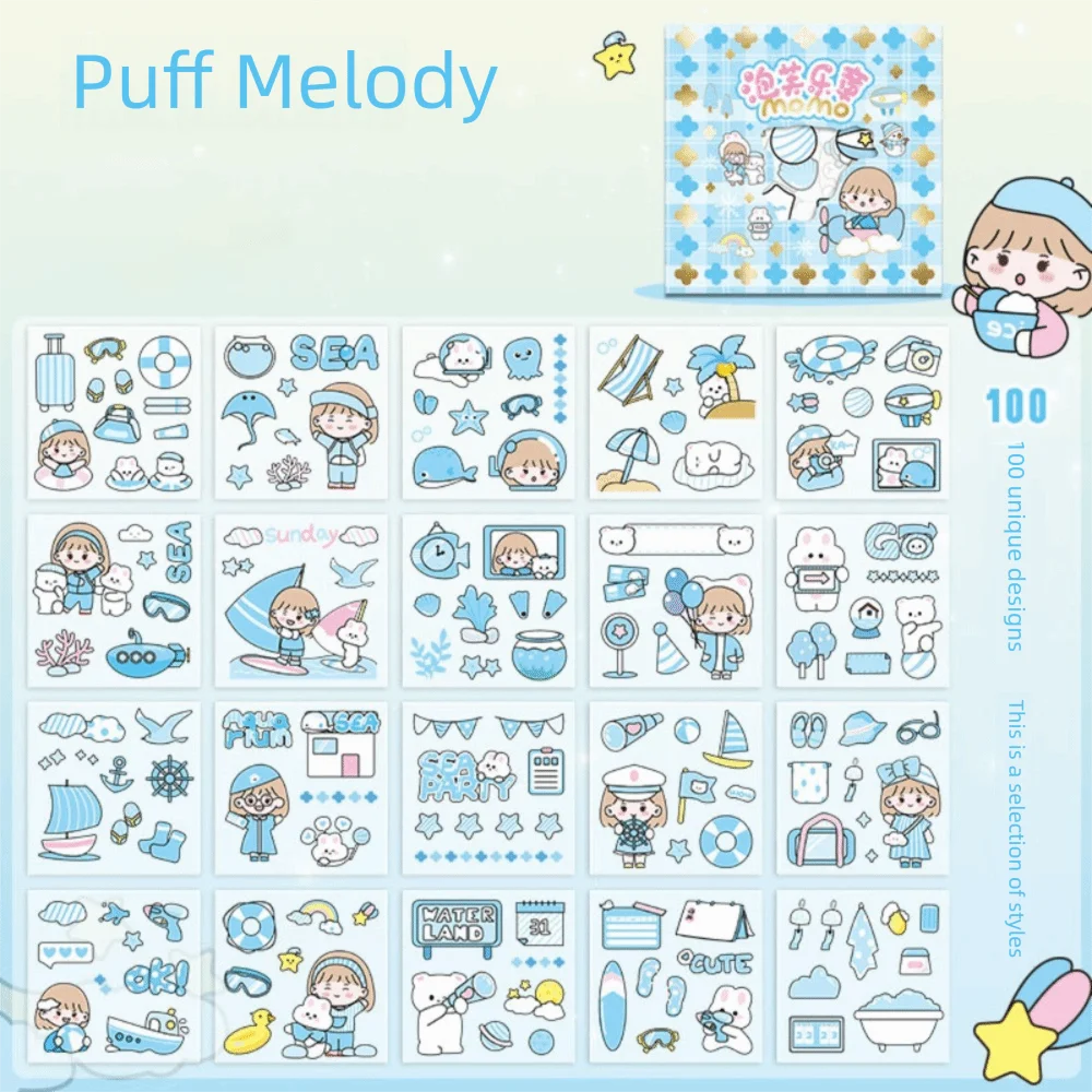 100 листов милые мультяшные наклейки, прозрачные канцелярские принадлежности, вырезанные наклейки, милые узоры, водонепроницаемые наклейки «сделай сам»
100 листов милые мультяшные наклейки, прозрачные канцелярские принадлежности, вырезанные наклейки, милые узоры, водонепроницаемые наклейки «сделай сам»