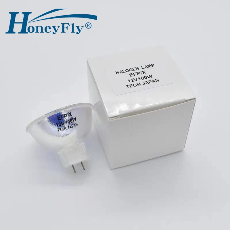 HoneyFly Endoscope Halogen Lamp JCR 12V 100W 10H GZ6.35 3250K 64637 EFP/X Halogen Bulb Medical Treatment Light
HoneyFly Endoscope Halogen Lamp JCR 12V 100W 10H GZ6.35 3250K 64637 EFP/X Halogen Bulb Medical Treatment Light
