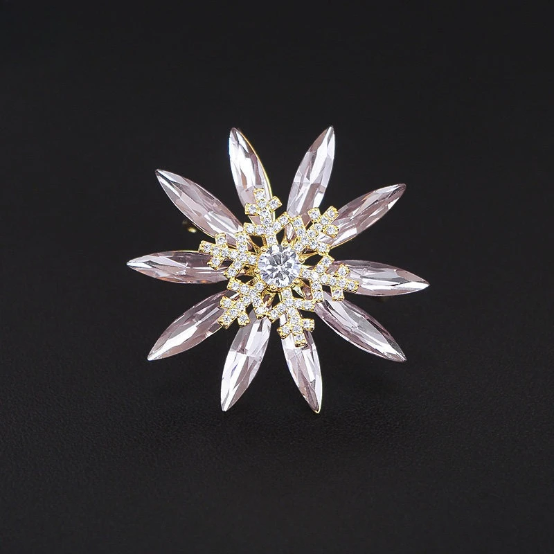 Rotating Snowflake Brooch Bright Crystal Zircon High-end Brooch Pin Women's Suit Accessories Winter
Rotating Snowflake Brooch Bright Crystal Zircon High-end Brooch Pin Women's Suit Accessories Winter