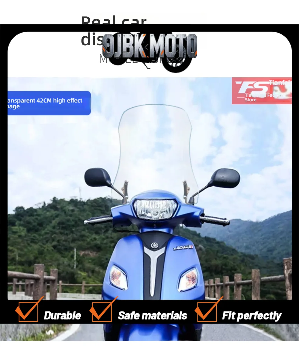 【Perfect fit】For Yamaha JOG 125i Fuxi 125 Front Windshield Rain Glass Cover PC
【Perfect fit】For Yamaha JOG 125i Fuxi 125 Front Windshield Rain Glass Cover PC
