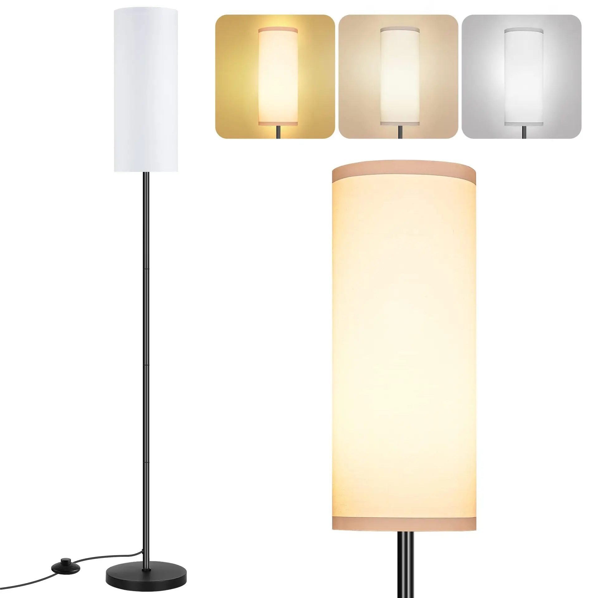 Nordic Minimalist Floor Lamp, Fabric Shade with Warm Ambient Glow for Living Room & Bedroom, Ins Modern Floor Light
Nordic Minimalist Floor Lamp, Fabric Shade with Warm Ambient Glow for Living Room & Bedroom, Ins Modern Floor Light