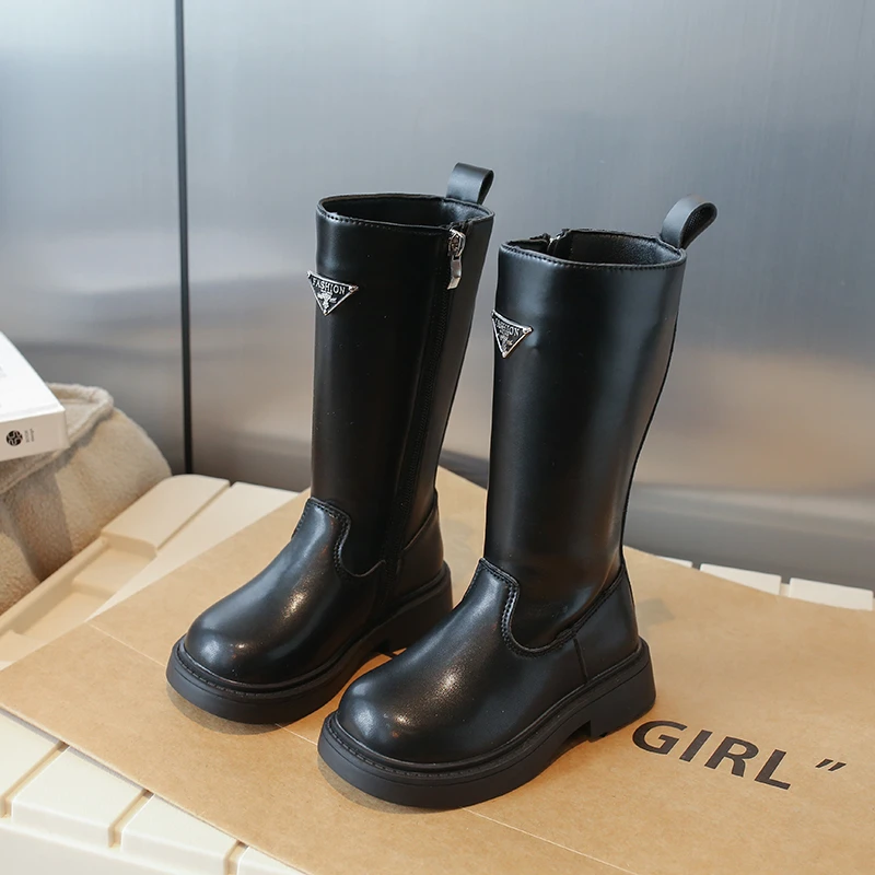 Girls High Boots Autumn Winter Kids Black Boots For Girl Side Zipper Girls Fashion Soft Leather Boots Size 22-31
Girls High Boots Autumn Winter Kids Black Boots For Girl Side Zipper Girls Fashion Soft Leather Boots Size 22-31