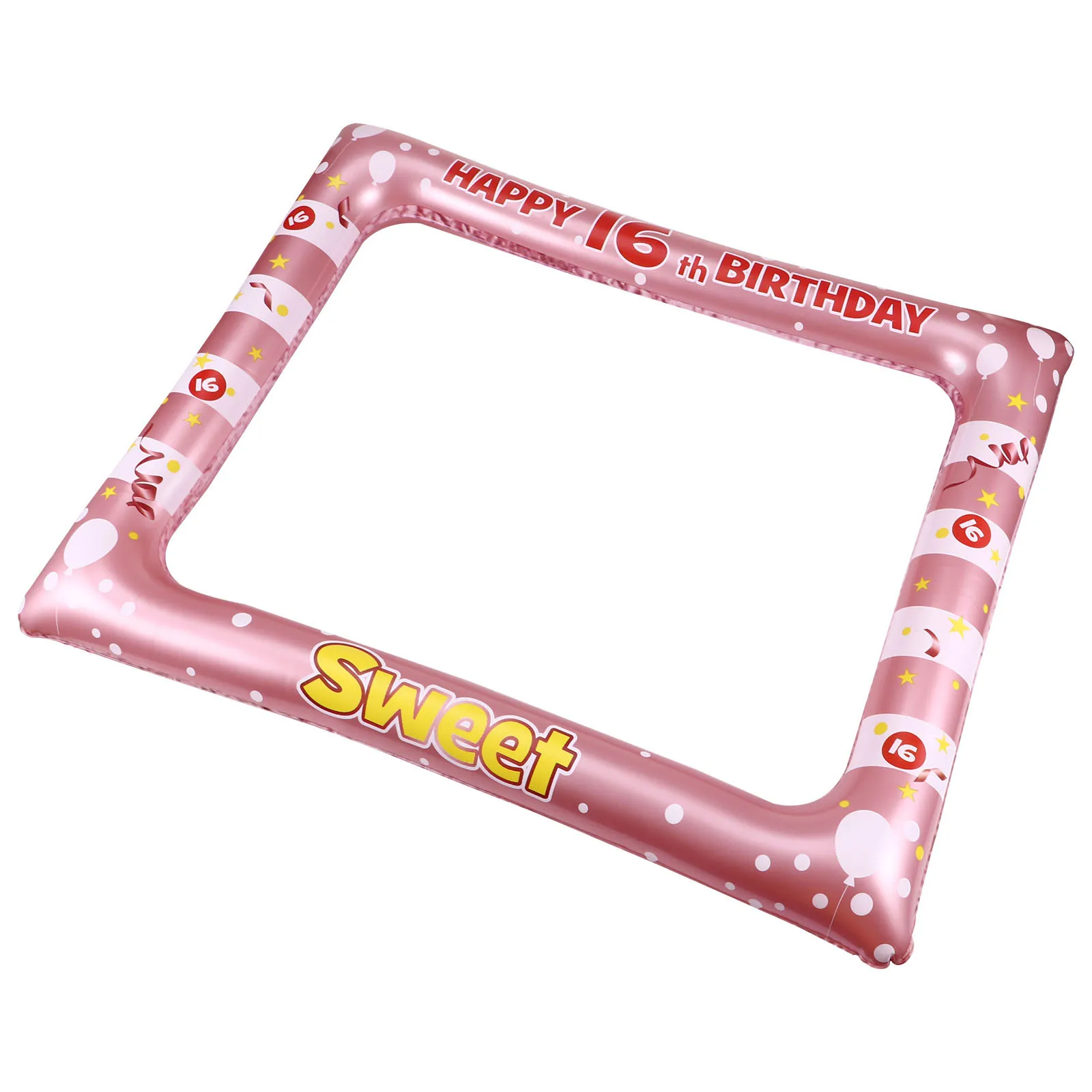 1Pcs PVC Inflatable Birthday Photo Booth Frame Party Photo Prop Lightweight Frame for Unique Birthday Photos 
1Pcs PVC Inflatable Birthday Photo Booth Frame Party Photo Prop Lightweight Frame for Unique Birthday Photos
