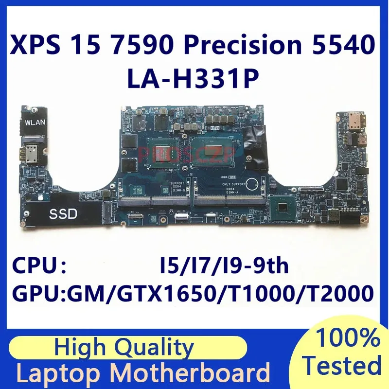 Материнская плата LA-H331P для Dell XPS 15 7590 Precision 5540, материнская плата для ноутбука с процессором I5/I7/I9-9, GM/GTX1650/T1000/T2000, 100% тест
Материнская плата LA-H331P для Dell XPS 15 7590 Precision 5540, материнская плата для ноутбука с процессором I5/I7/I9-9, GM/GTX1650/T1000/T2000, 100% тест
