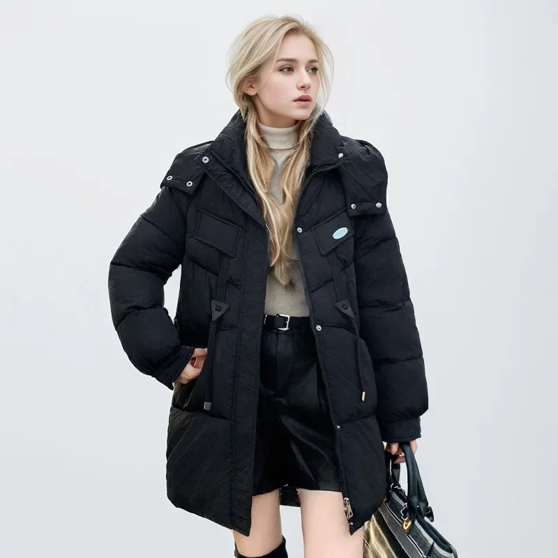 2024 Winter Down Cotton-padded Jackets Women Coat Fashion Hooded Parkas Ladies Thicken Warm Drawstring Outerwear Overcoat
2024 Winter Down Cotton-padded Jackets Women Coat Fashion Hooded Parkas Ladies Thicken Warm Drawstring Outerwear Overcoat