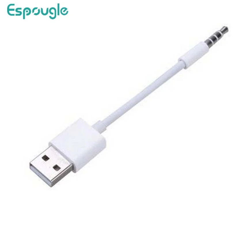 White 3.5 Jack to USB2.0 Data Sync Charger Cord for Apple IPod Shuffle 3rd 4th 5th USB To 3.5mm Transfer Audio Adapter Cable
White 3.5 Jack to USB2.0 Data Sync Charger Cord for Apple IPod Shuffle 3rd 4th 5th USB To 3.5mm Transfer Audio Adapter Cable