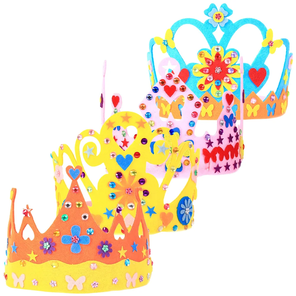 4 Sets Birthday Hat Crown Baby Kids Non-woven Party Crowns Bulk Props Lightweight Comfortable Fashionable Attractive Beautiful
4 Sets Birthday Hat Crown Baby Kids Non-woven Party Crowns Bulk Props Lightweight Comfortable Fashionable Attractive Beautiful
