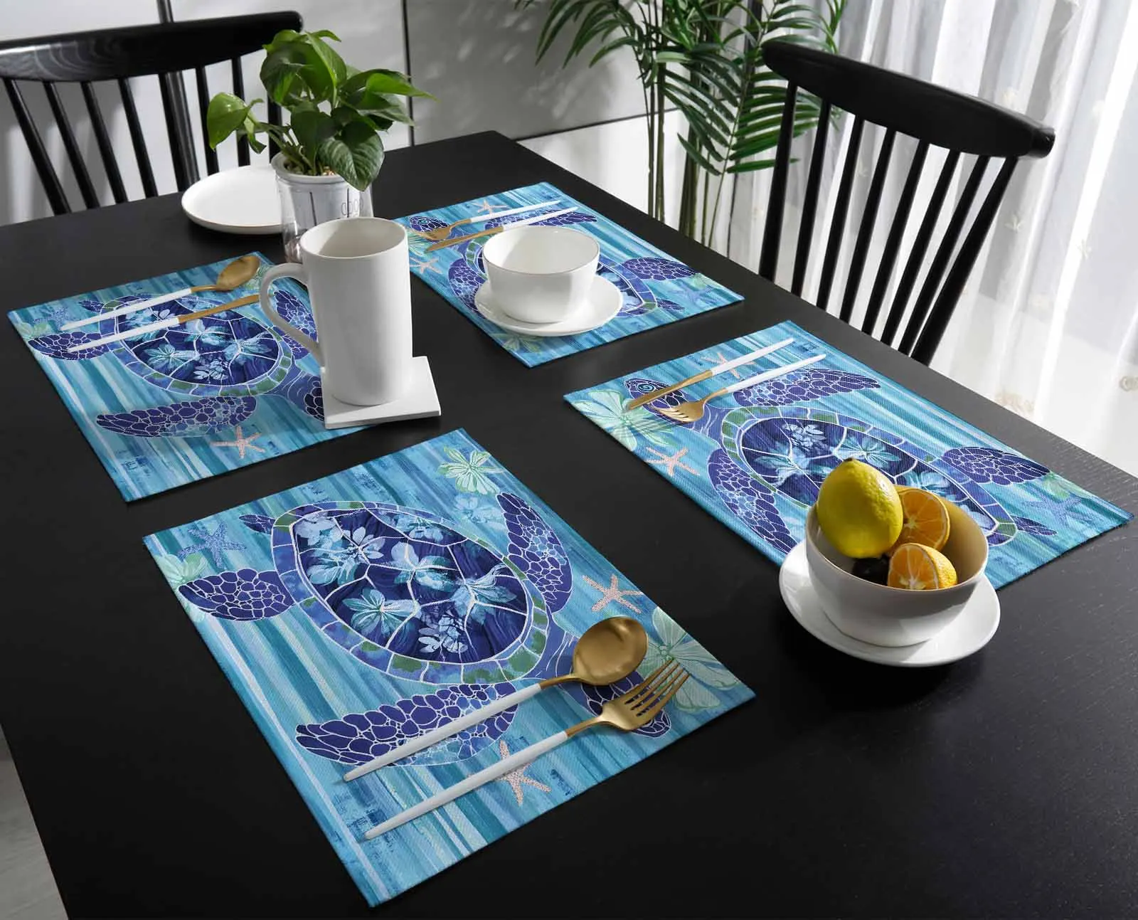 4/6 Pcs Retro Ocean Blue Turtle Kitchen Tableware Cup Bottle Placemat Coffee Pads Desktop Mats
4/6 Pcs Retro Ocean Blue Turtle Kitchen Tableware Cup Bottle Placemat Coffee Pads Desktop Mats