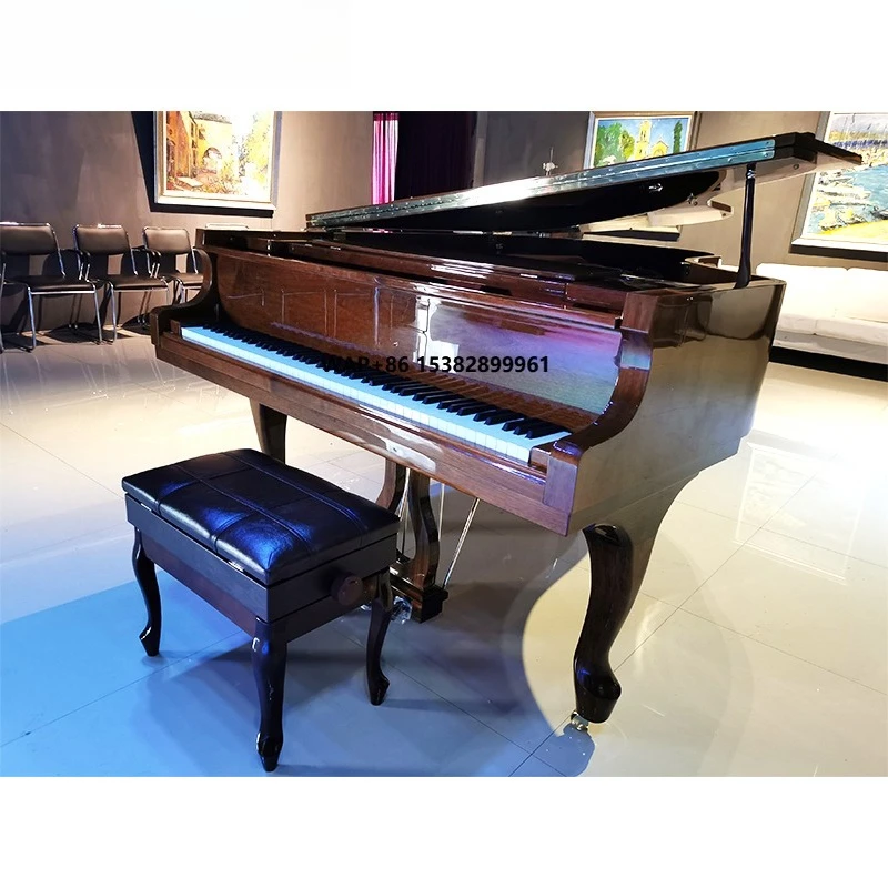 Antique Design Acoustic Piano HG-186 Dark Brown Polish Grand Piano with Curly Legs
Antique Design Acoustic Piano HG-186 Dark Brown Polish Grand Piano with Curly Legs