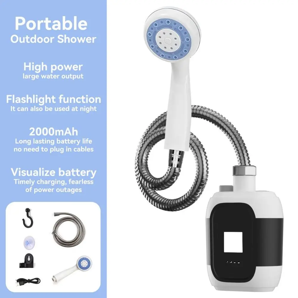 Portable Camping Electric Shower Head Waterproof Multifunction Outdoor Shower Head Kit Lightweight USB Rechargeable
Portable Camping Electric Shower Head Waterproof Multifunction Outdoor Shower Head Kit Lightweight USB Rechargeable