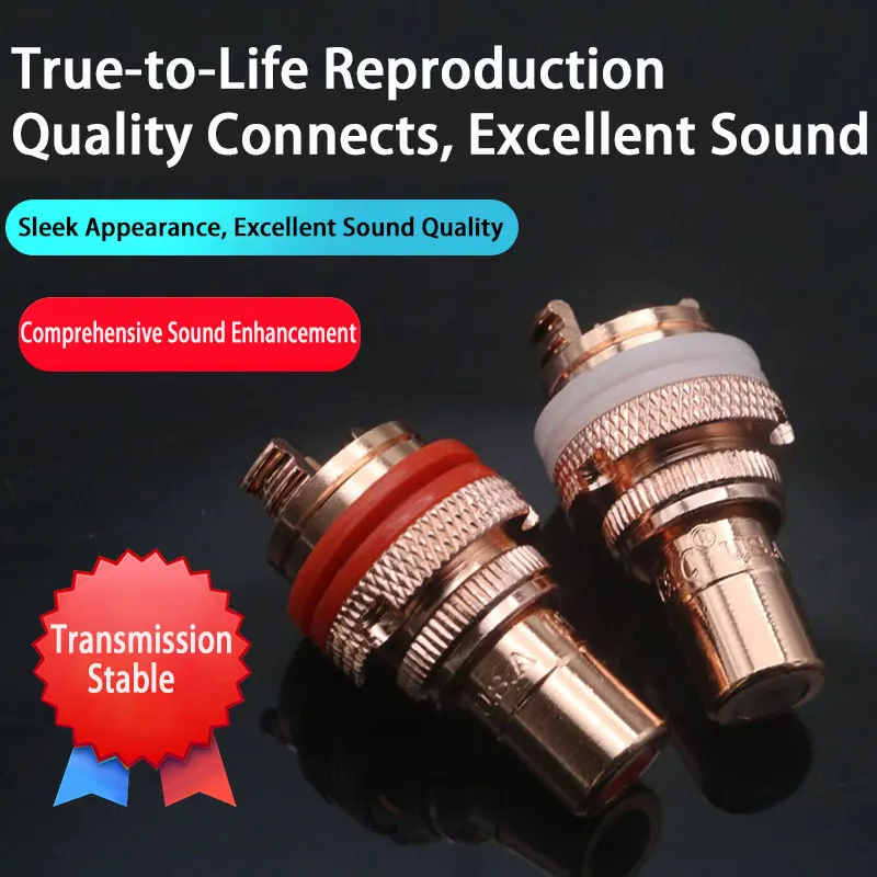 Upgrade Gold Plated RCA Female Socket Hi-Fi Audio Connector, Matte Body for Tube Amplifier Phono Input Output Panel 2 packs
Upgrade Gold Plated RCA Female Socket Hi-Fi Audio Connector, Matte Body for Tube Amplifier Phono Input Output Panel 2 packs