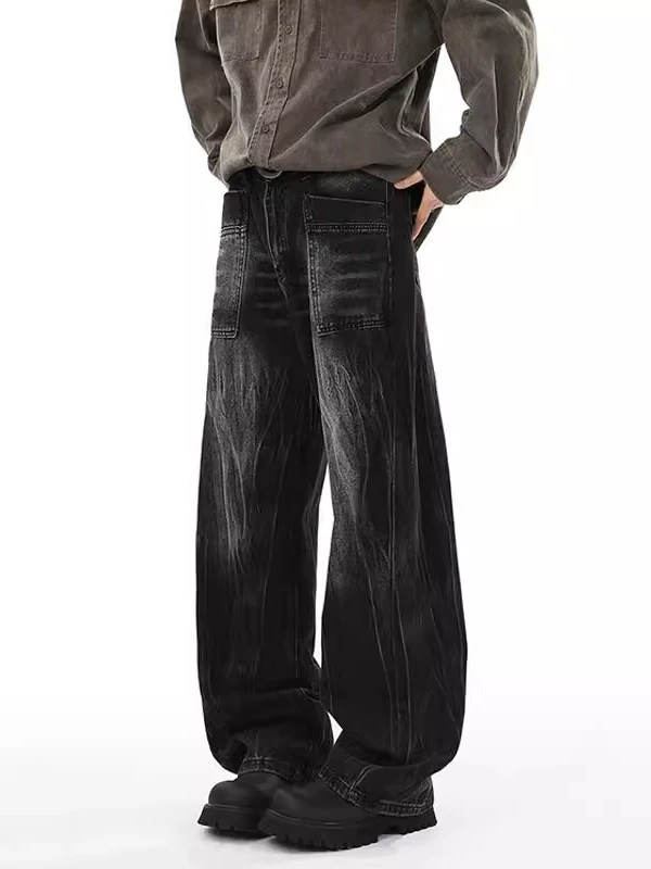 Large Size Men's Casual Washed Workwear Denim Jeans Loose Straight Leg mid Waist Trousers for Autumn Trendy Street Style
Large Size Men's Casual Washed Workwear Denim Jeans Loose Straight Leg mid Waist Trousers for Autumn Trendy Street Style