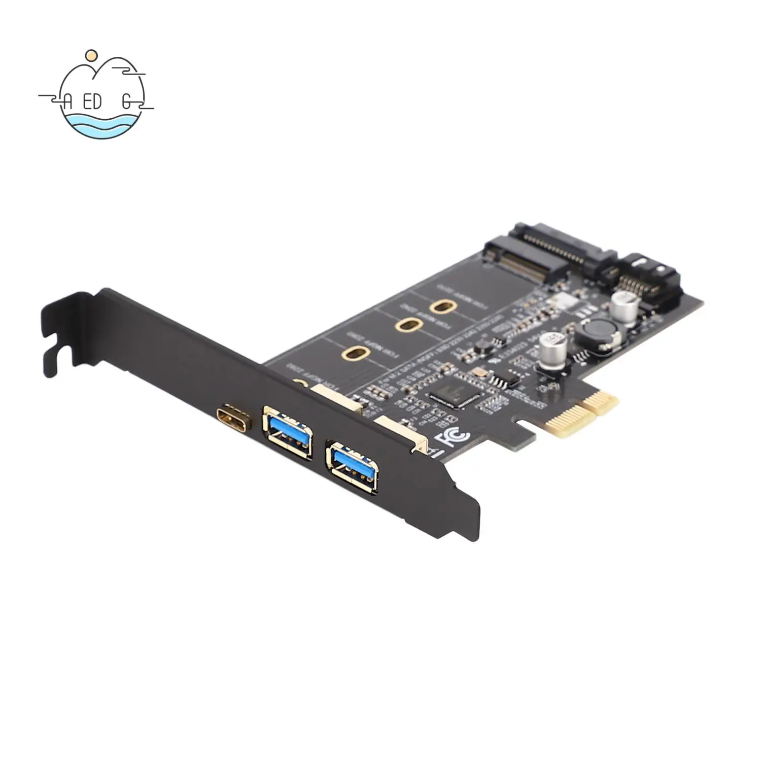 AED6-Dual USB3.0 & Type-C M.2 Pcie Adapter M2 SSD SATA B Key To PCI-E Controller Converter Riser Card For 2280 2260 2242 2230 NG
AED6-Dual USB3.0 & Type-C M.2 Pcie Adapter M2 SSD SATA B Key To PCI-E Controller Converter Riser Card For 2280 2260 2242 2230 NG